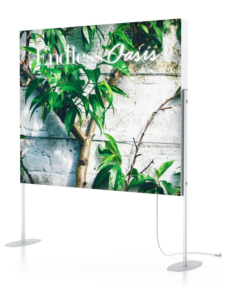 Charisma Elevated Stand - XLD56H-S - 72 x 60 - View - 24 in Position - Graphic 01A