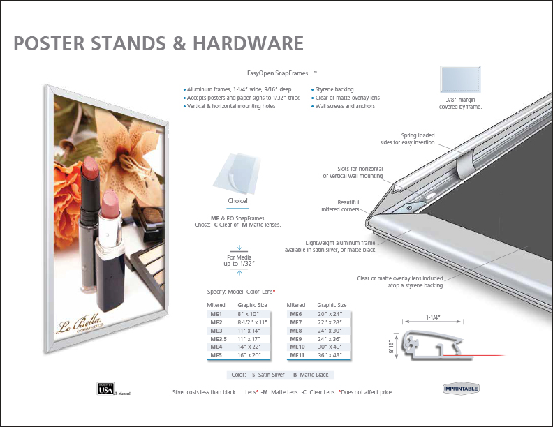 Poster stands & Hardware Page 3
