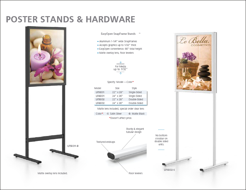 Poster stands & Hardware Page 4