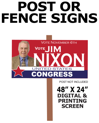 Political Fence Signs