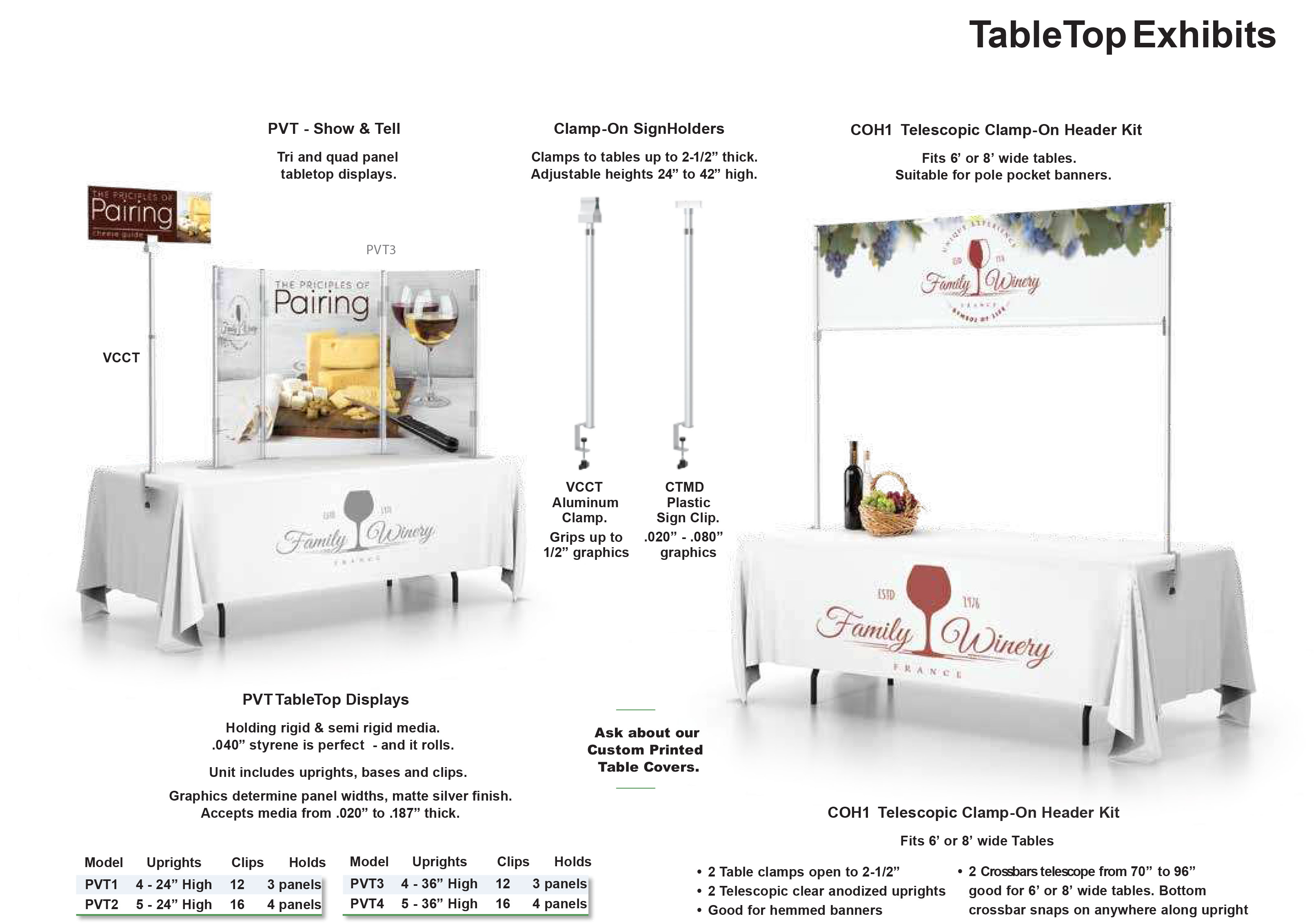 Tabletop Fabric Displays page 2
